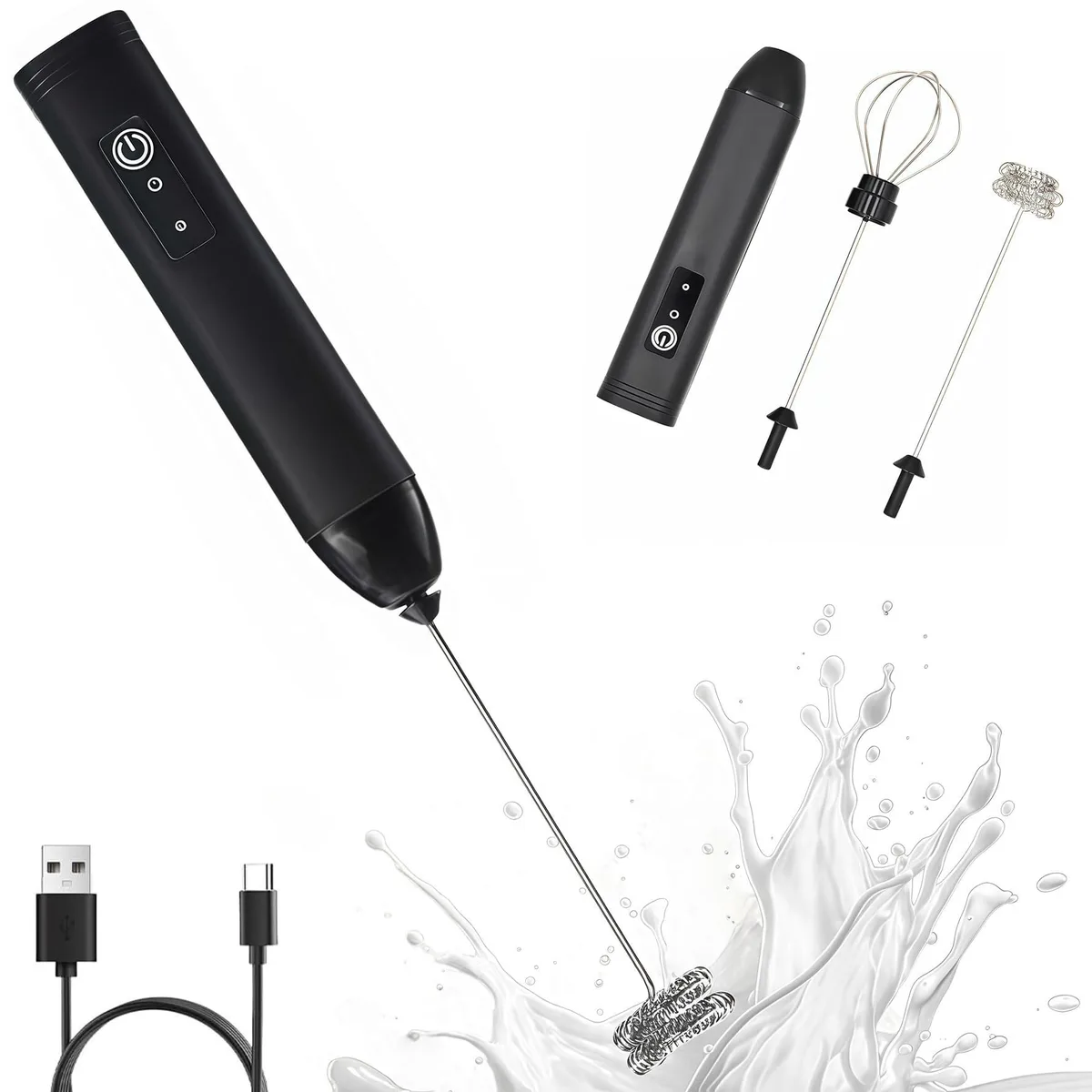  Brentwood milkfrother Digead 3 Speed USB Milk Frother Black — product photo