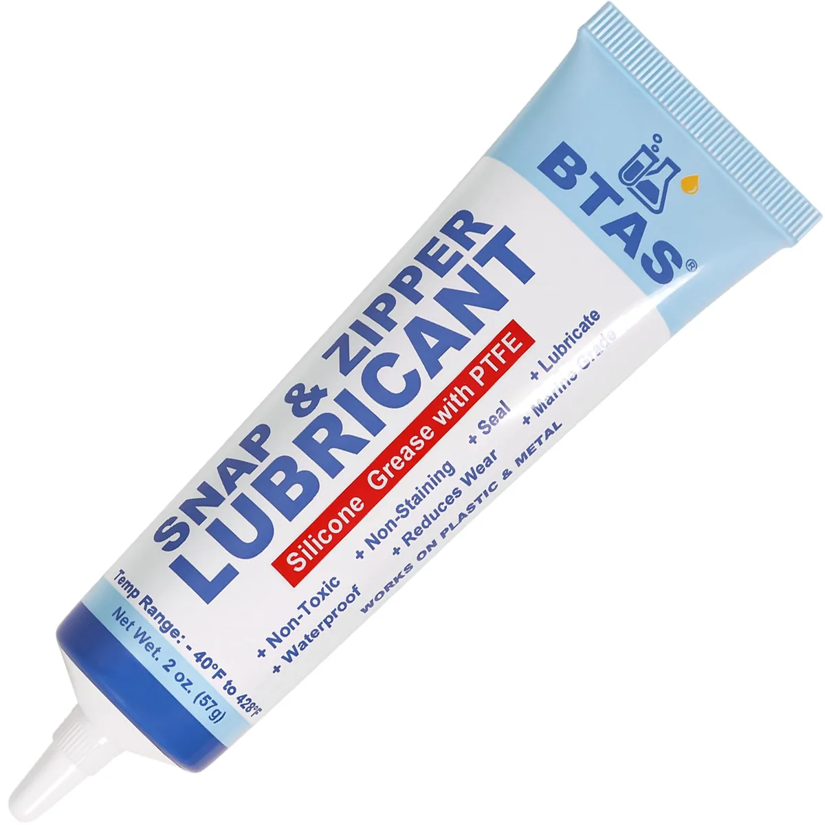 Small translucent tube of silicone grease with a nozzle cap