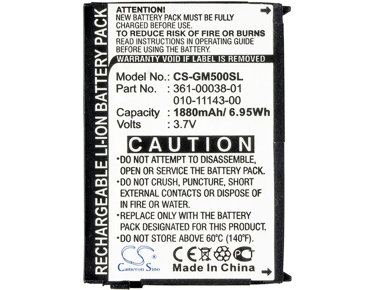 Cameron Sino 1880mAh 3.7V GPS Battery 53x38x11mm Nuvi Zumo Aera — product photo