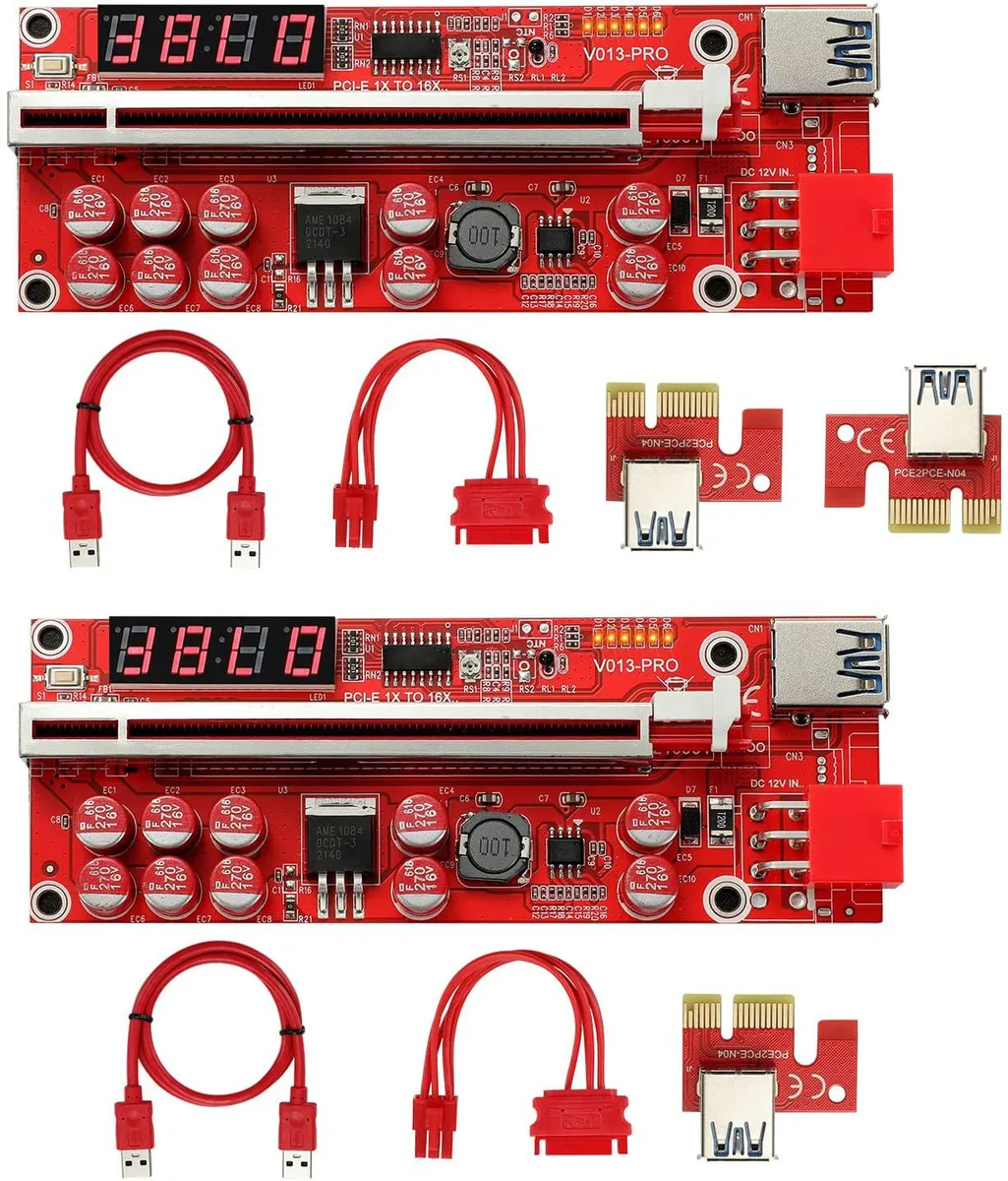 myVolts myVolts PCI-E 1x to 16x Riser Card VER013 Pro 2-Pack — product photo
