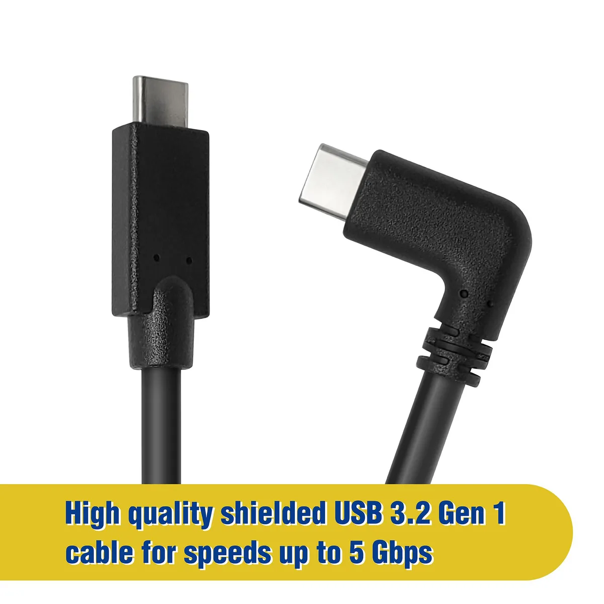 Micro Connectors Micro Connectors 16 ft USB 3.2 Gen 1 Right Angle C to C Cable — product photo