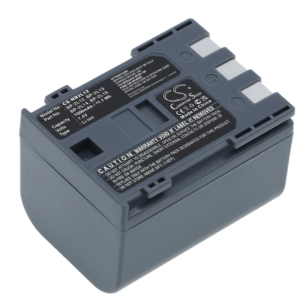 Cameron & Co Cameron & Co DS-CS-NB2L12 7.4V 1500mAh camera battery — product photo