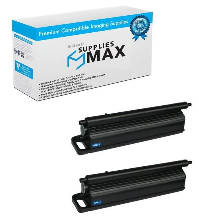 SuppliesMax SuppliesMax Compatible Toner Cartridge 2 Pack 36000 Pages GPR-7 6748A003AA_2PK — product photo