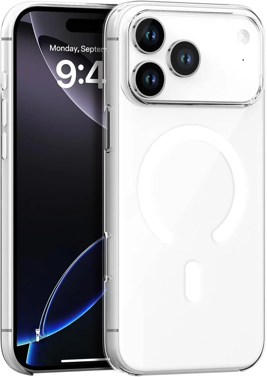 OMOTON OMOTON iPhone 17 Pro Max Case Clear MagSafe Anti-Yellowing Shockproof Slim Magnetic — product photo