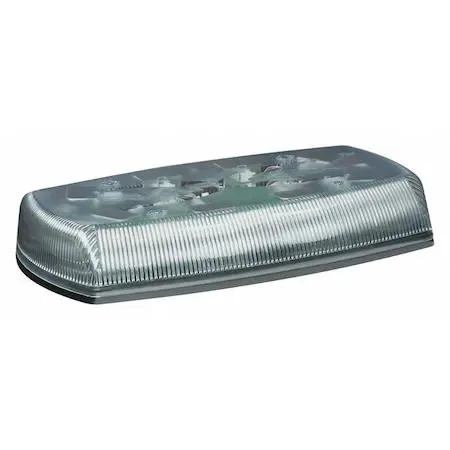 Ecco 5585 rectangular mini lightbar amber clear lens 15 inch