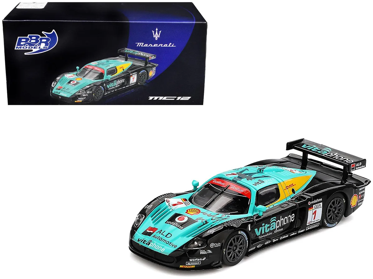BBR BBR Maserati MC12 Competizione #1 Vitaphone Racing 24h Spa Winner 2008 1/64 Diecast — product photo
