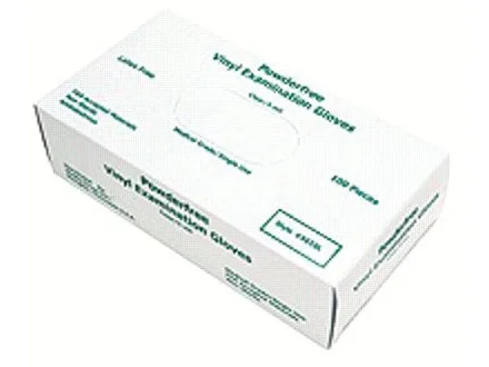 Memphis Memphis Disposable Vinyl Gloves Powder-Free Large 5 mil White 100/Box 5010L — product photo