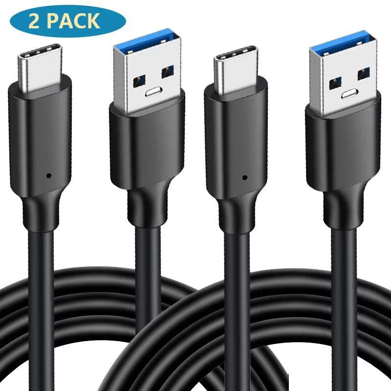 AUTYUE AUTYUE USB A to USB C cable 2-pack 3.3ft 10Gbps 60W black — product photo