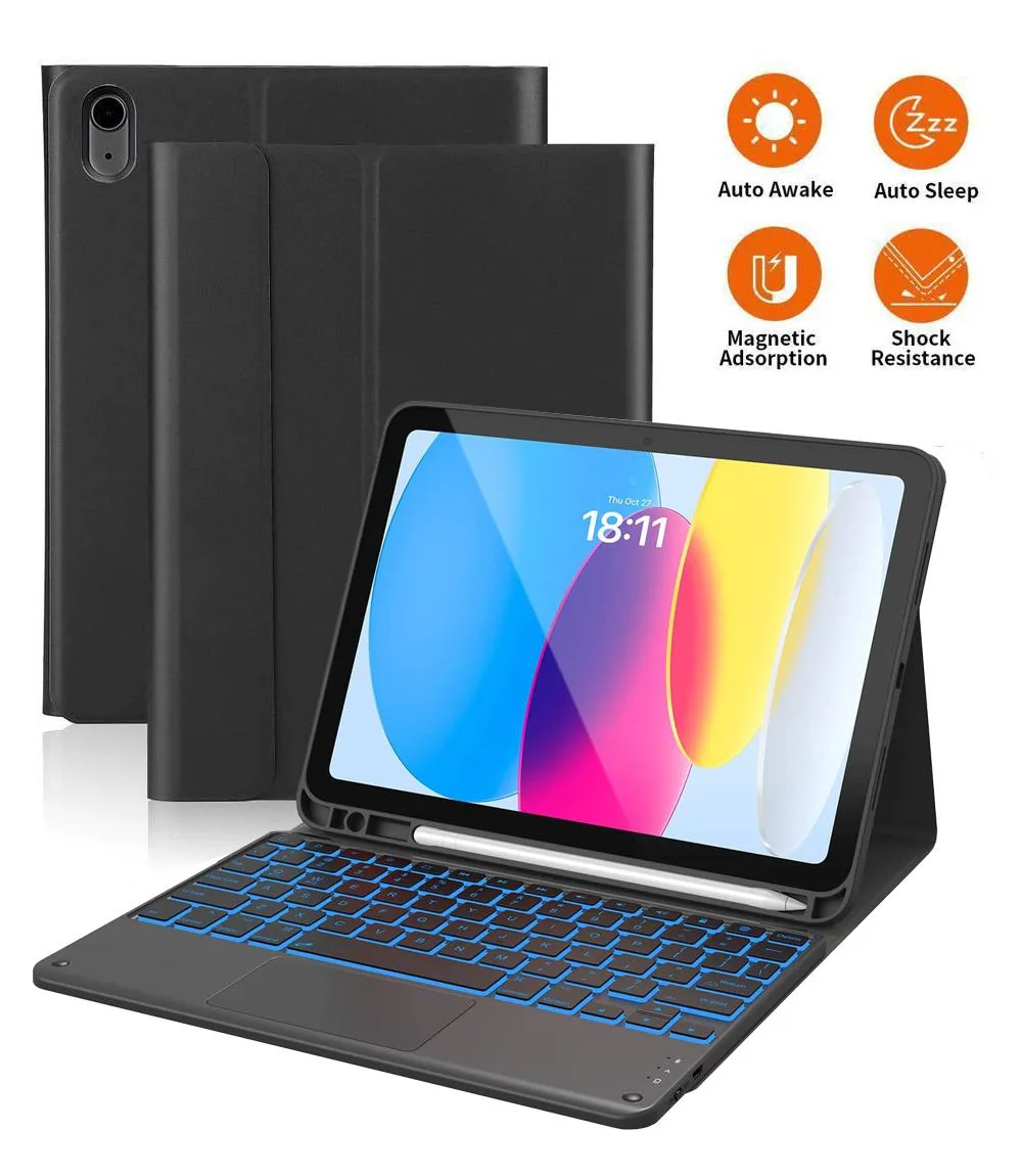 Werleo Werleo Keyboard Case for iPad 10th Gen 10.9 2022 Black — product photo