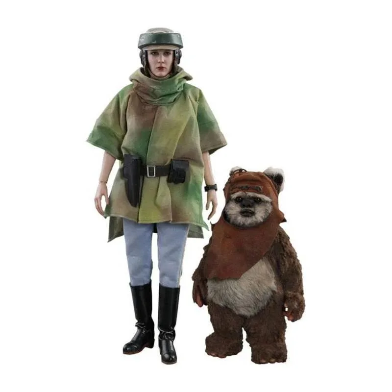 Hot Toys Hot Toys MMS551 Star Wars Return of the Jedi Princess Leia &amp; Wicket 1/6 action figure set — product photo