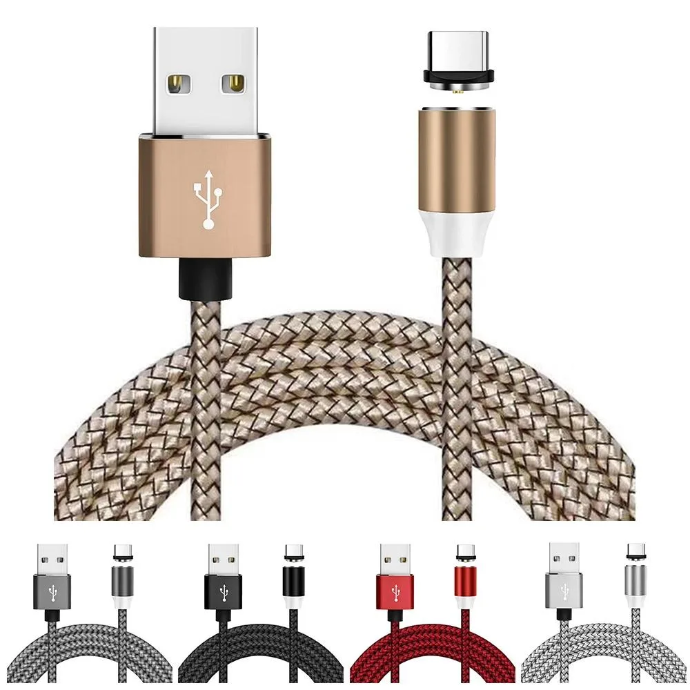 Magnetic micro USB cable with LED illumination, aluminium alloy finish