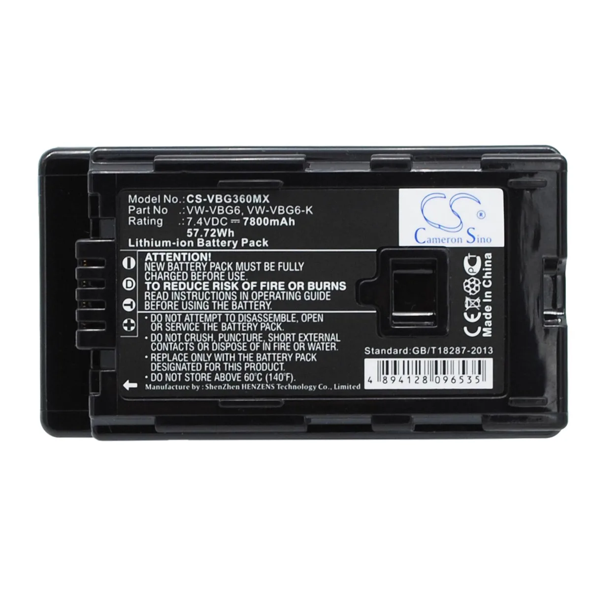 Cameron &amp; Co Cameron &amp; Co DS-CS-VBG360MX camera battery 7800mAh — product photo
