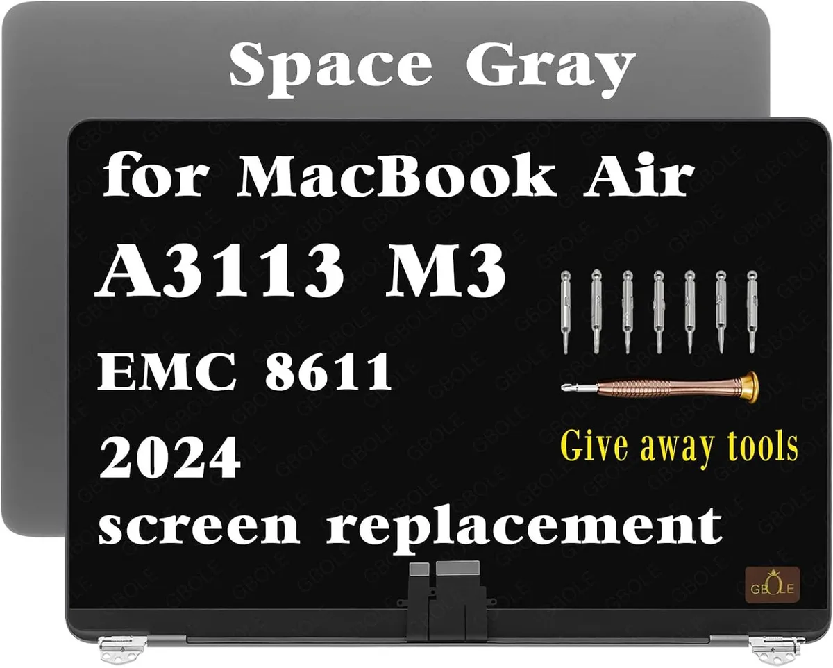 NUOLAISUN NUOLAISUN 13.6 inch laptop screen A3113 2024 EMC 8611 Space Gray — product photo