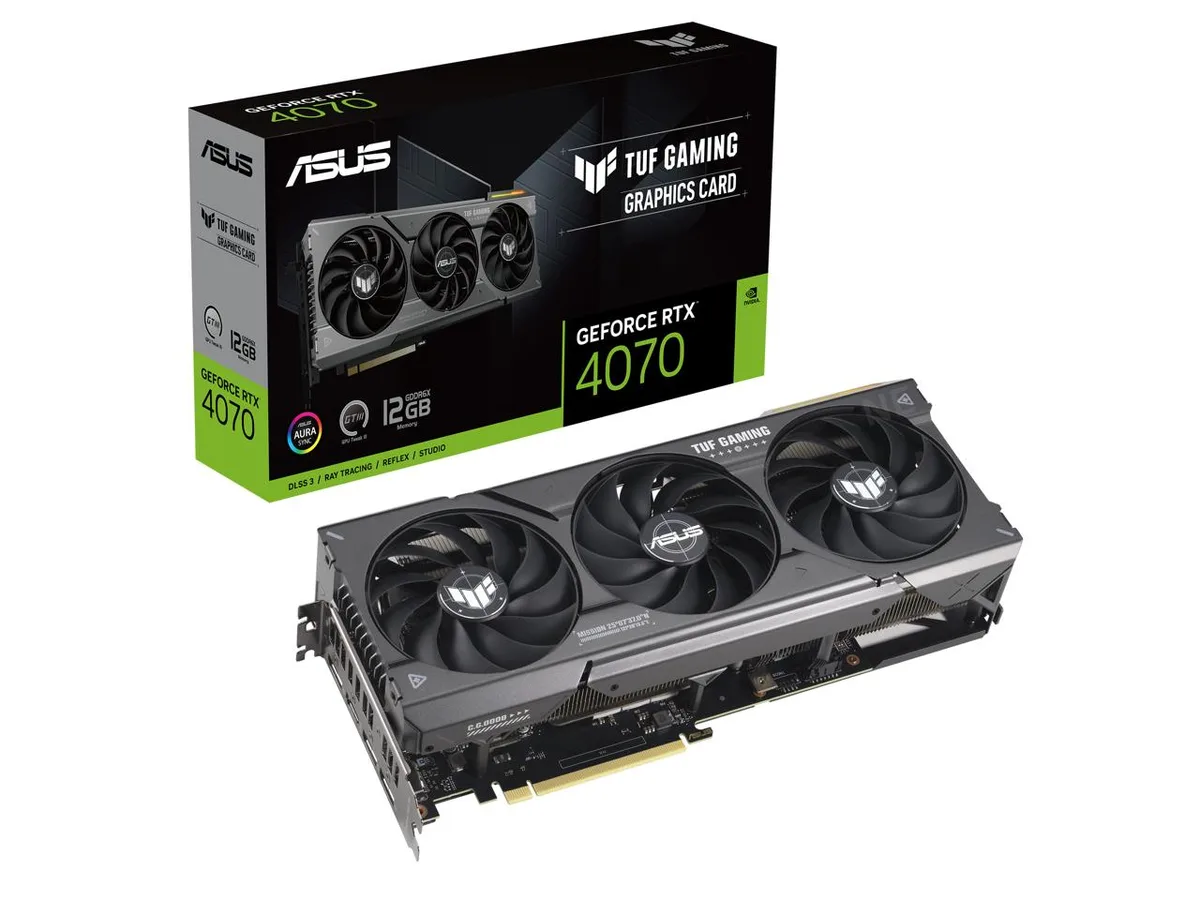 ASUS ASUS TUF Gaming GeForce RTX 4070 OC 12GB graphics card — product photo