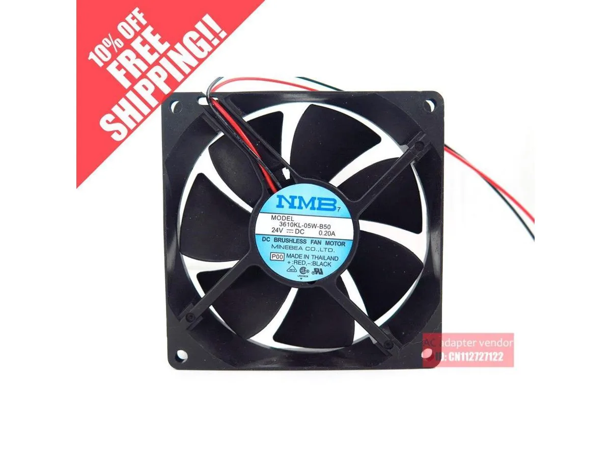 Fans Fans 3610KL-05W-B50 9025 24V .20A 92mm case fan — product photo