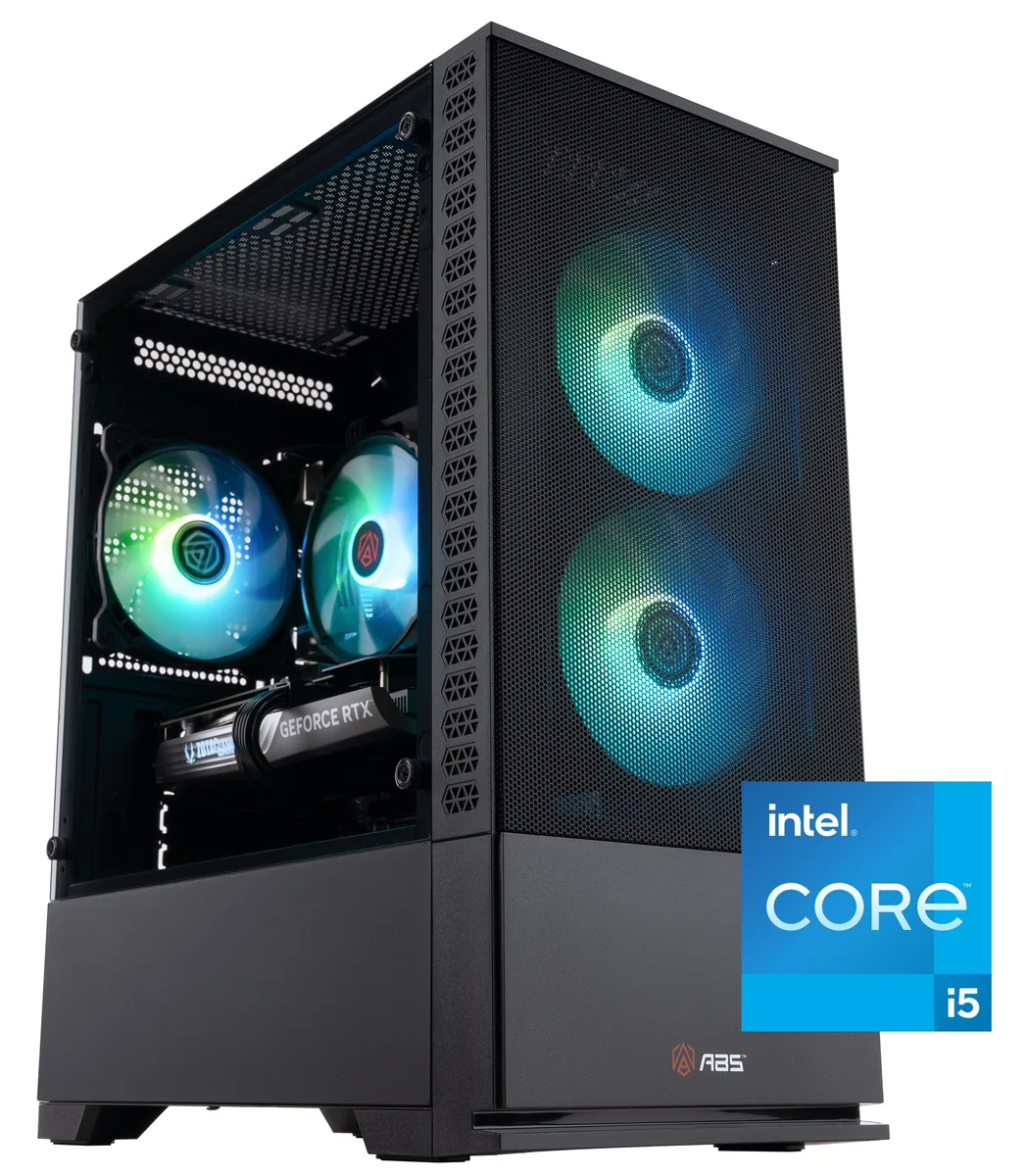 ABS ABS CA13400F40605 Cyclone Aqua gaming PC i5-13400F RTX 4060 32GB DDR4 1TB NVMe — product photo