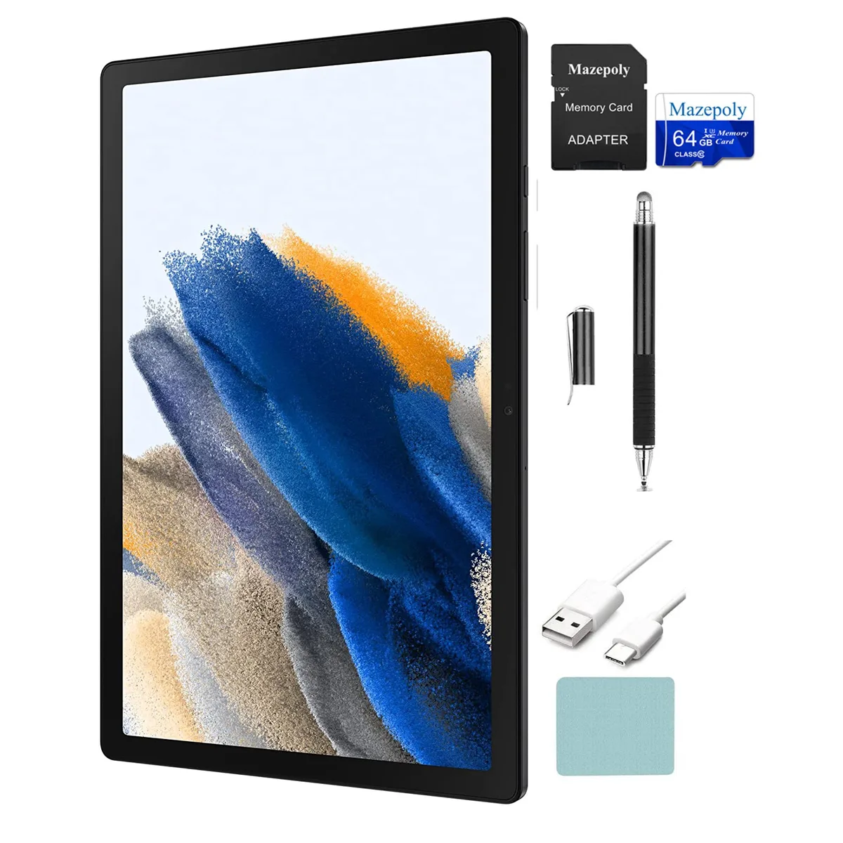 SAMSUNG SAMSUNG Galaxy Tab A8 tablet 10.5" 64GB Dark Gray with Mazepoly Accessories — product photo