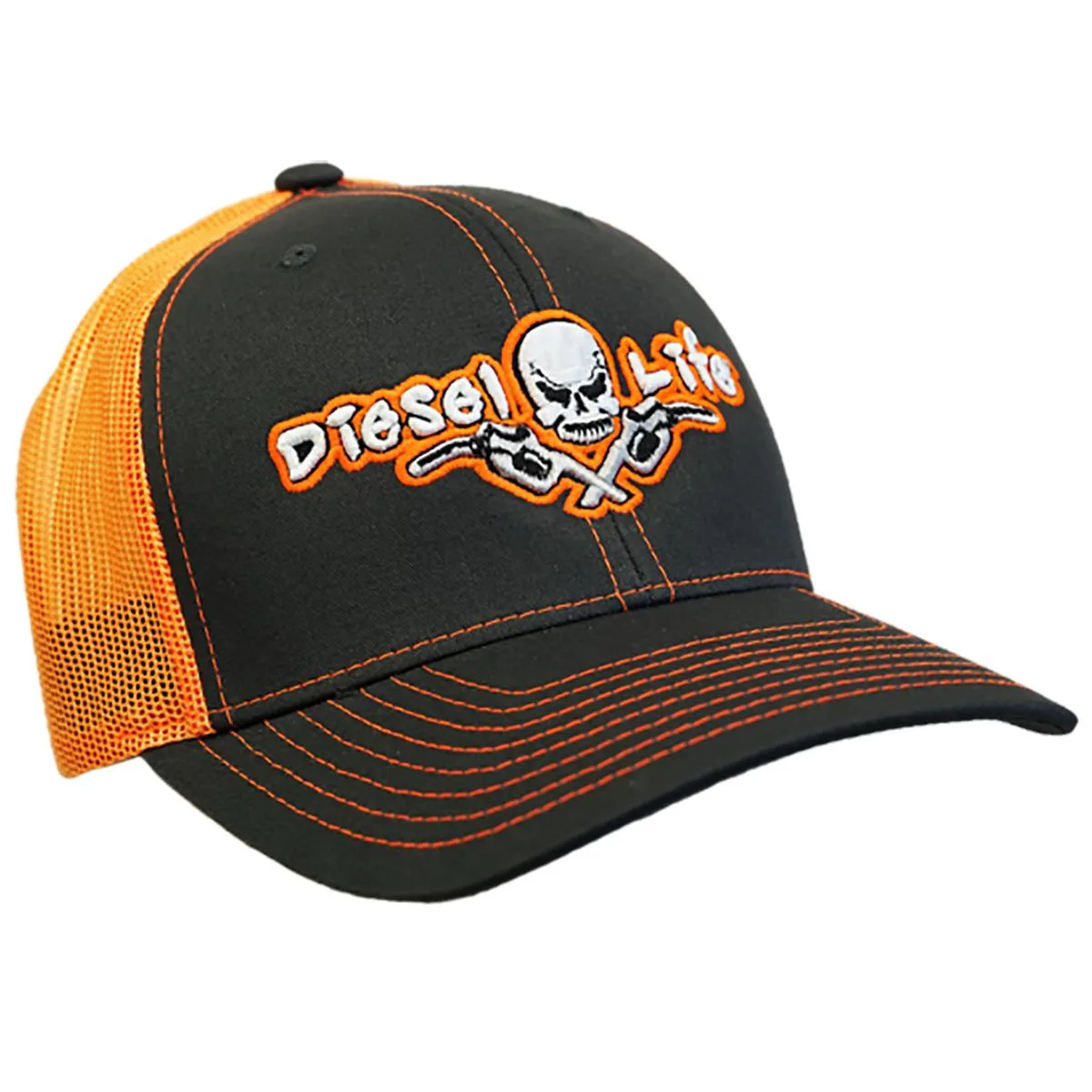 Diesel Life Diesel Life 81101316 Snap Back Cap Charcoal Black Orange — product photo