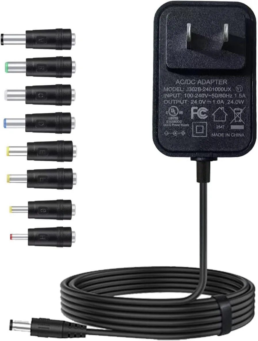 BASEUS BASEUS 24V 1A AC Adapter 5.5 x 2.1mm 8 Tips 1.5m — product photo