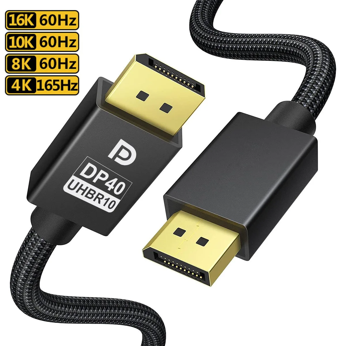 LUOM LUOM LJ-DP16K DisplayPort 2.1 Cable 3.3 ft 40Gbps 8K@60Hz — product photo