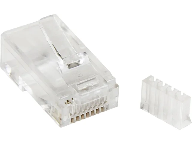 STARTECH STARTECH CRJ45C6SOL50 Cat 6 RJ-45 modular plug for solid wire 50 pack — product photo