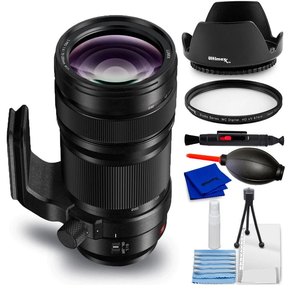Panasonic Panasonic Lumix S PRO 70-200mm f/4 O.I.S. Lens 7PC Accessory Bundle — product photo