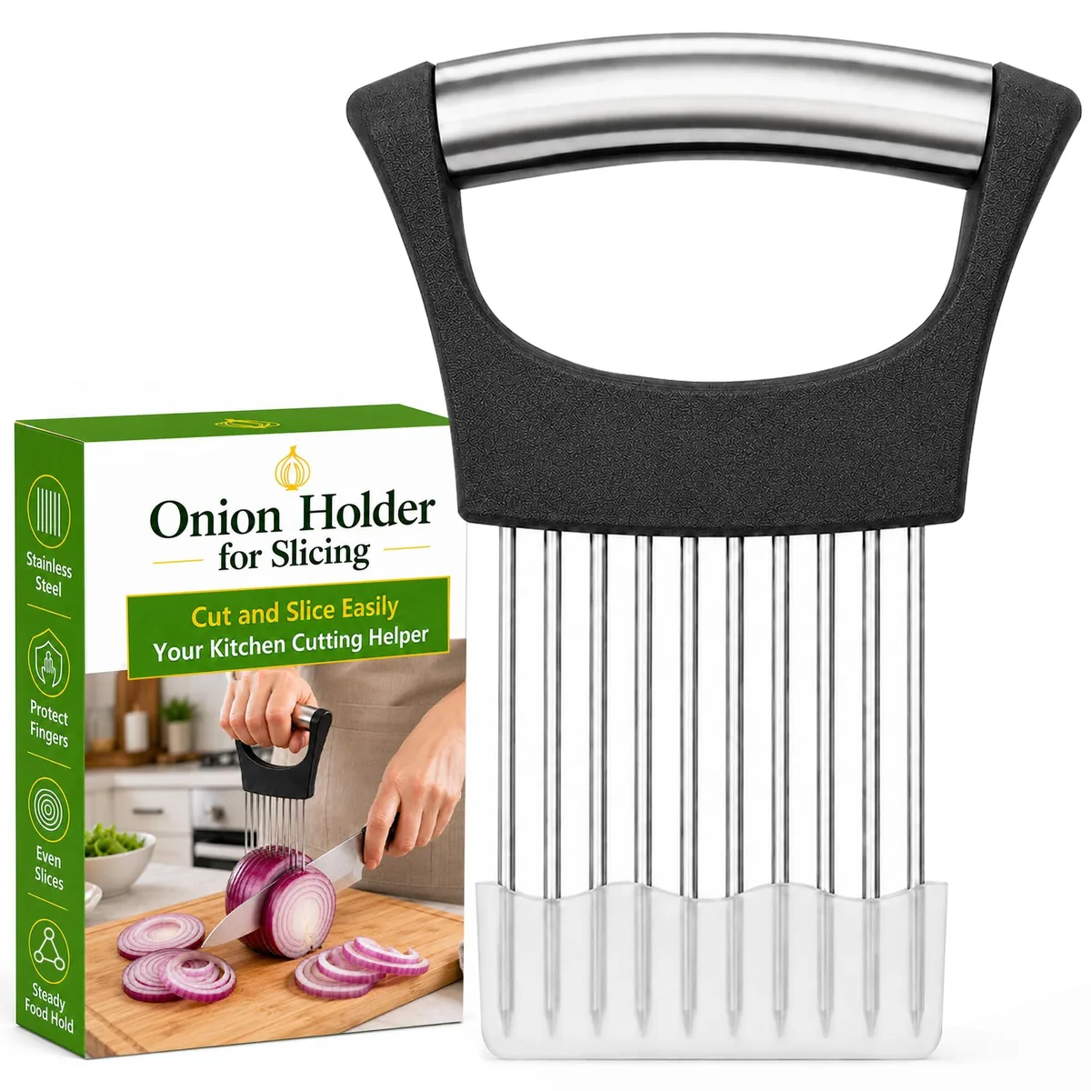  Hydro2Go Onion Slicer 10 Prongs Black — product photo