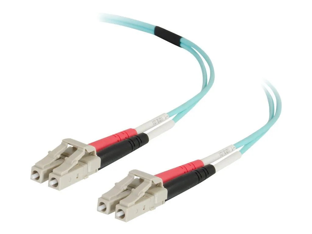 Cables To Go Cables To Go 999 network ethernet cable OM4 LC-LC 50/125 duplex multimode PVC aqua 3 m — product photo