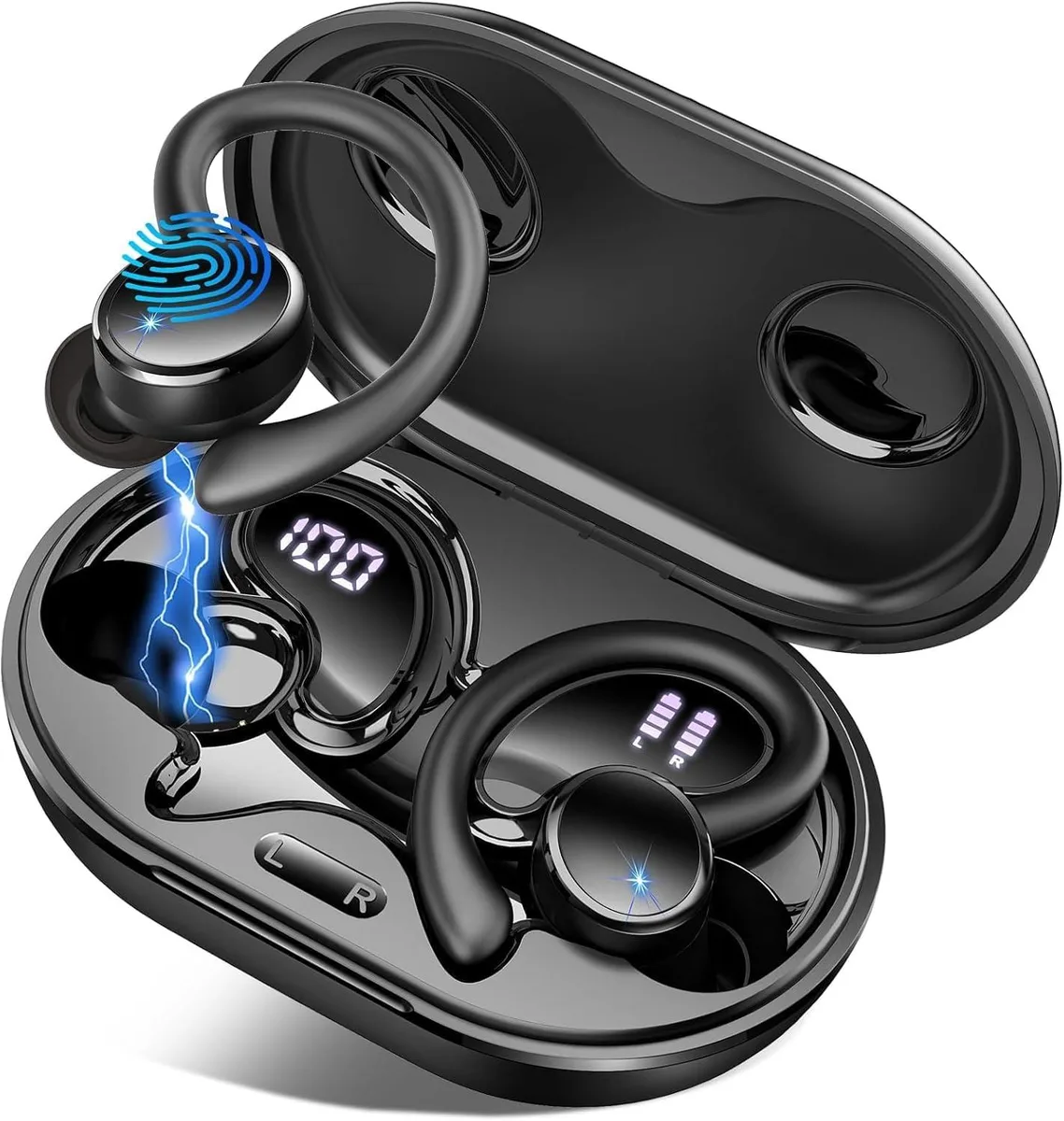 MAONO MAONO Bluetooth 5.4 Earbuds 75H 13mm IP7 Earhook — product photo