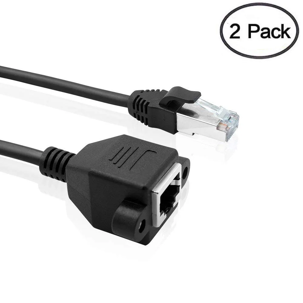 Werleo Werleo Cat6 Ethernet Extension Cable 2-pack 0.3 m Black — product photo