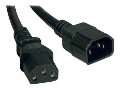 Tripp Lite Tripp Lite P005-002 Heavy-Duty C13 to C14 Power Extension Cable 15A 100-250V 14 AWG 2 ft Black — product photo