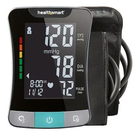 HealthSmart Foods, Inc. HealthSmart Foods, Inc. 04-655-001 Digital Blood Pressure Monitor Arm Adult Black — product photo
