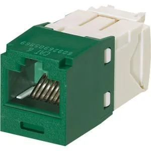 Panduit Panduit CJ688TGGR Cat6 RJ45 UTP Jack Module Green — product photo