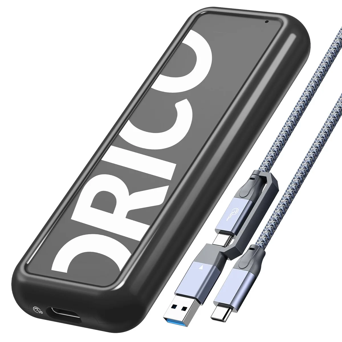 Orico Orico M.2 NVMe SSD Enclosure USB-C 10Gbps M-Key/M+B-Key 2230/2242/2260/2280 Black — product photo