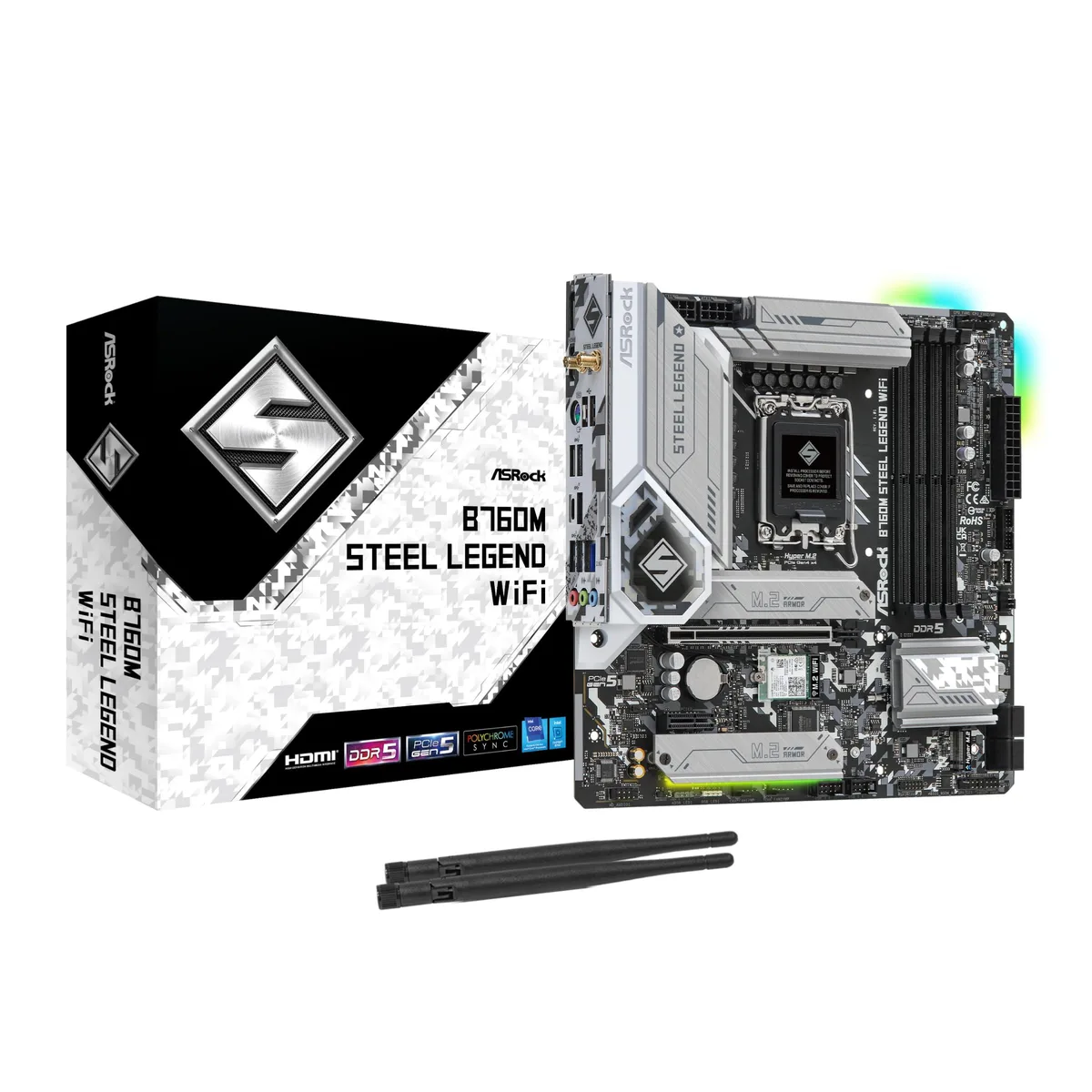 ASRock ASRock B760M Steel Legend WiFi Intel motherboard — product photo
