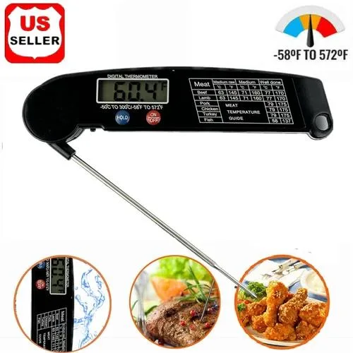 NShi NShi LINKPAL Meat Thermometer Infrared Black IP67 0.1°C 0.2°F 3.5mm probe — product photo