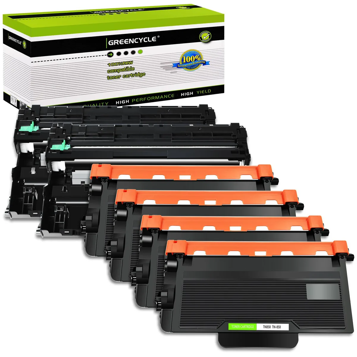 GREENCYCLE GREENCYCLE TN850 Toner Cartridge and DR820 Drum Unit 6 Pack — product photo