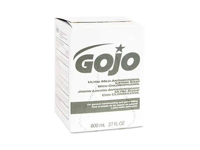Twelve white 800 ml refill cartridges in a cardboard box