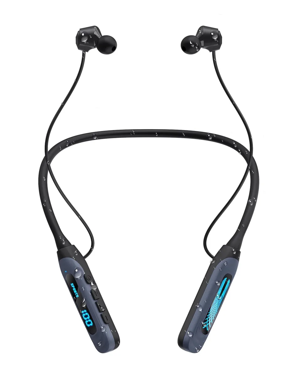 Mi I58 Neckband Bluetooth Headphones Gray 80h Bluetooth 5.4 — product photo