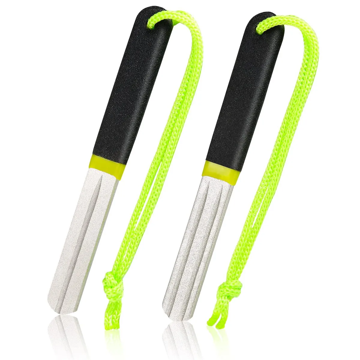 Skylety Hook Sharpener 2 Pcs Diamond File Fine Medium Grit Multi Color — product photo
