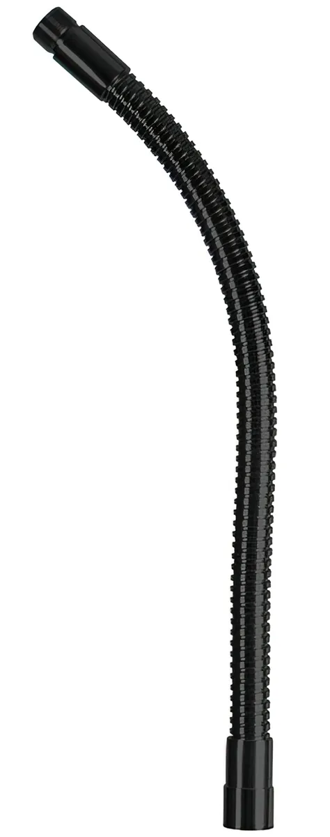 13 inch black metal gooseneck microphone stand with threaded ends