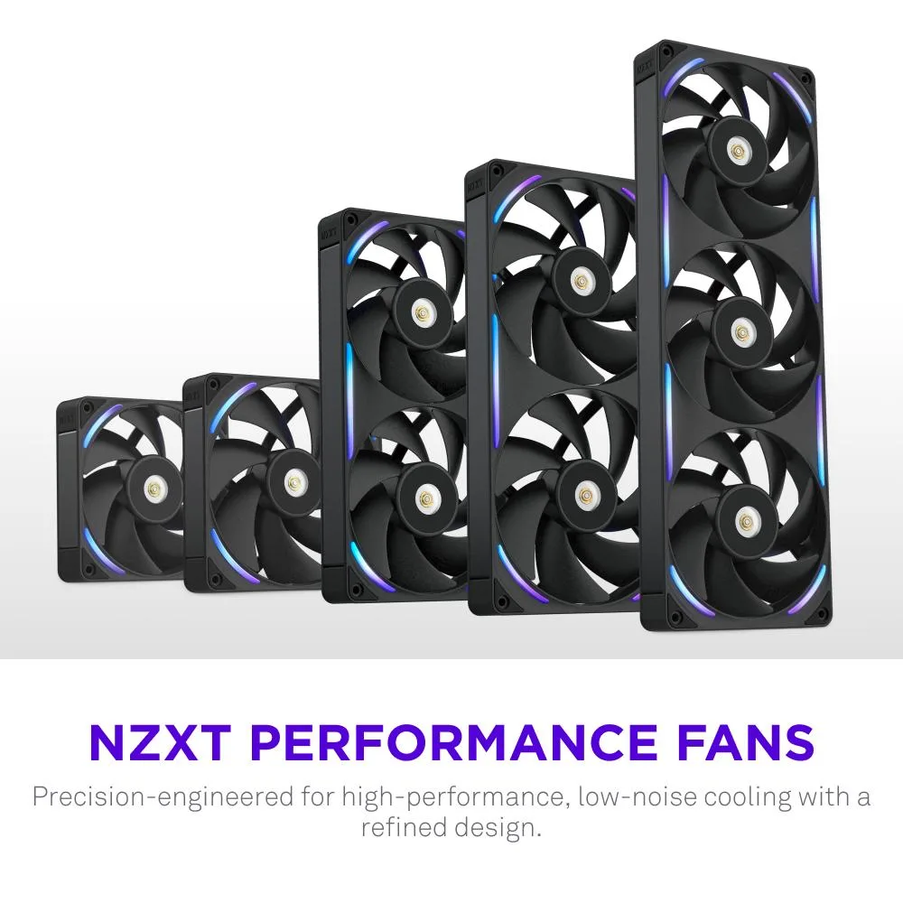 NZXT NZXT F120X Performance 120mm RGB Case Fan 30mm Black — product photo
