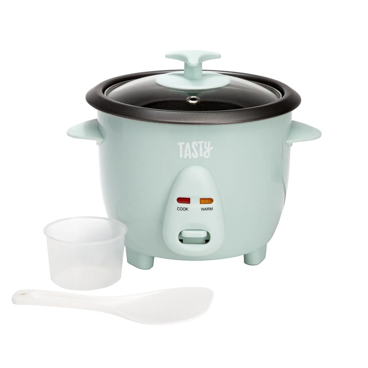 Tasty TY11699-1 Mini Rice Cooker 2.5 cup Aqua — product photo
