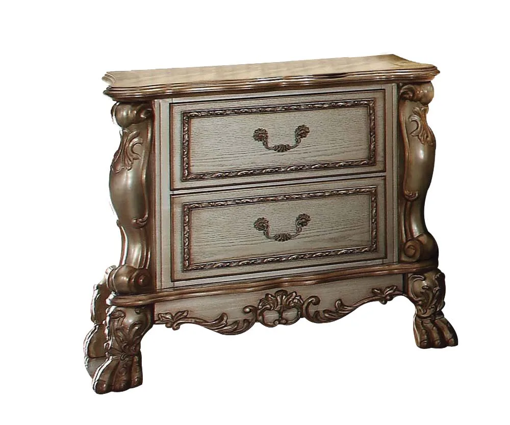 tuphen tuphen Dresden Gold Patina & Bone Finish Nightstand — product photo
