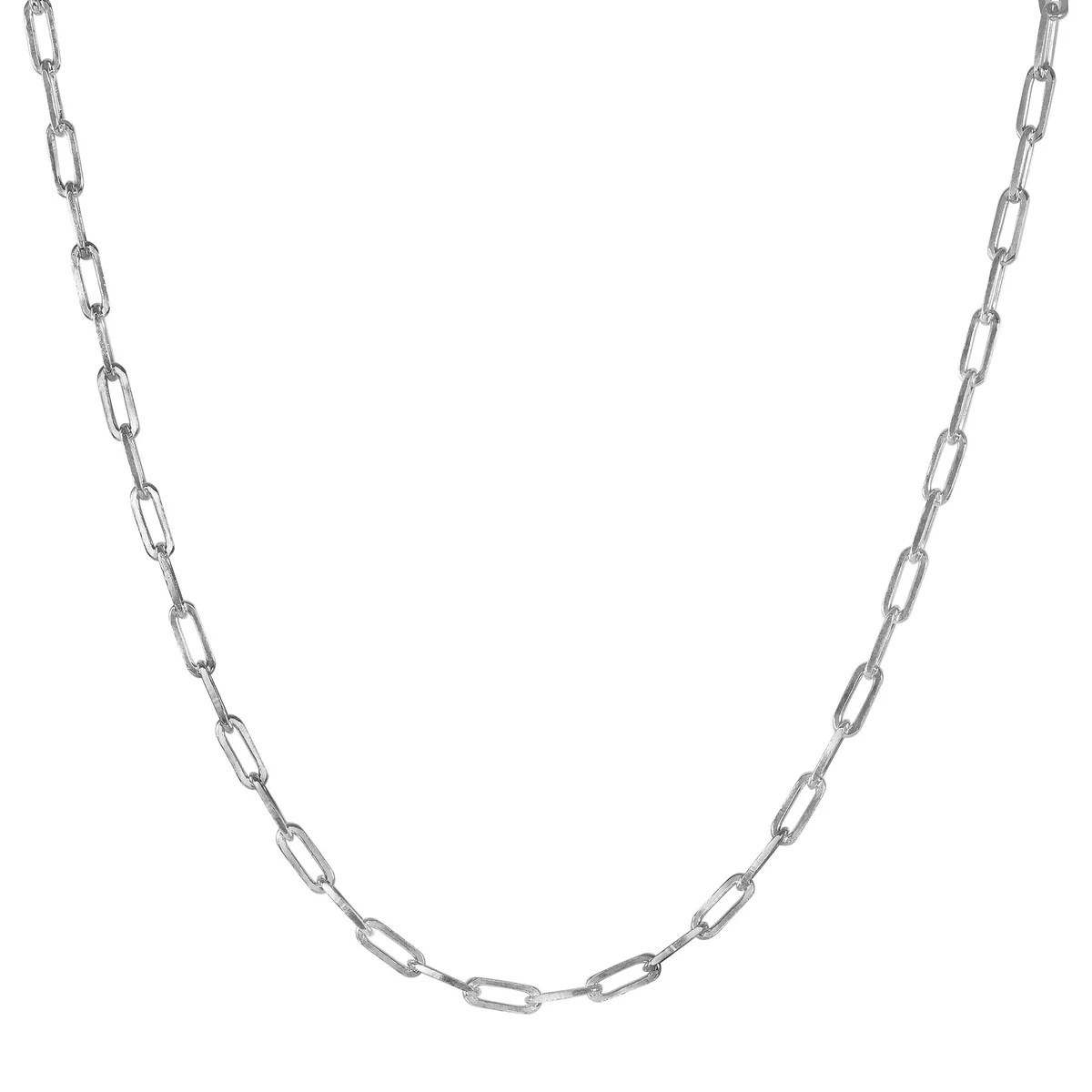 MST MST Paperclip Necklace 6mm 16 Inch 925 Silver 20g — product photo