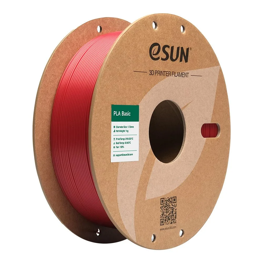 eSUN eSUN PLA Basic Filament 1.75mm 1KG Fire Engine Red — product photo