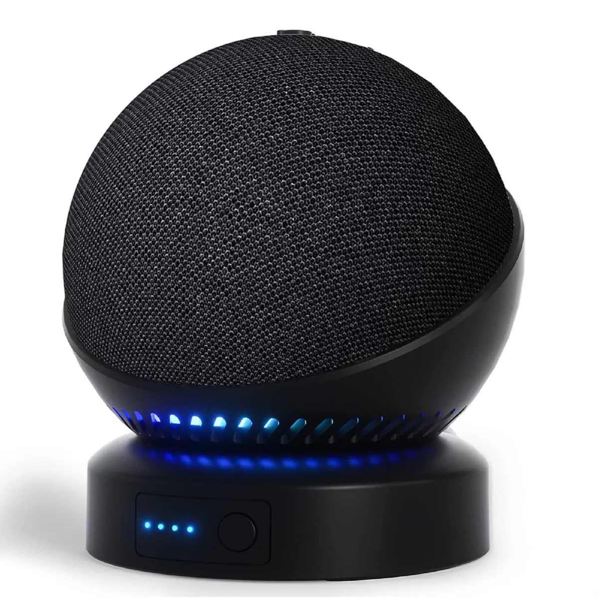 Batianda Batianda Battery Base for Echo Dot 4th 5th Gen HomePod Mini 2 in 1 Accessory (Black) — product photo