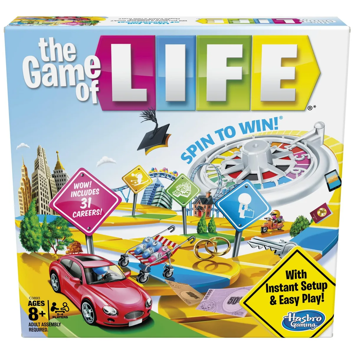  Hasbro Gaming The Game of Life Board Game C3893 — product photo