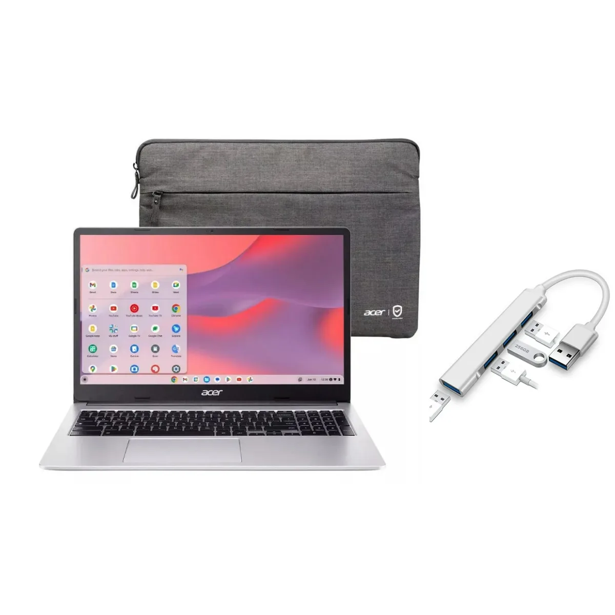 Acer America Acer America Chromebook 315 15.6" HD Intel Pentium Silver N6000 4GB 128GB SSD Silver — product photo