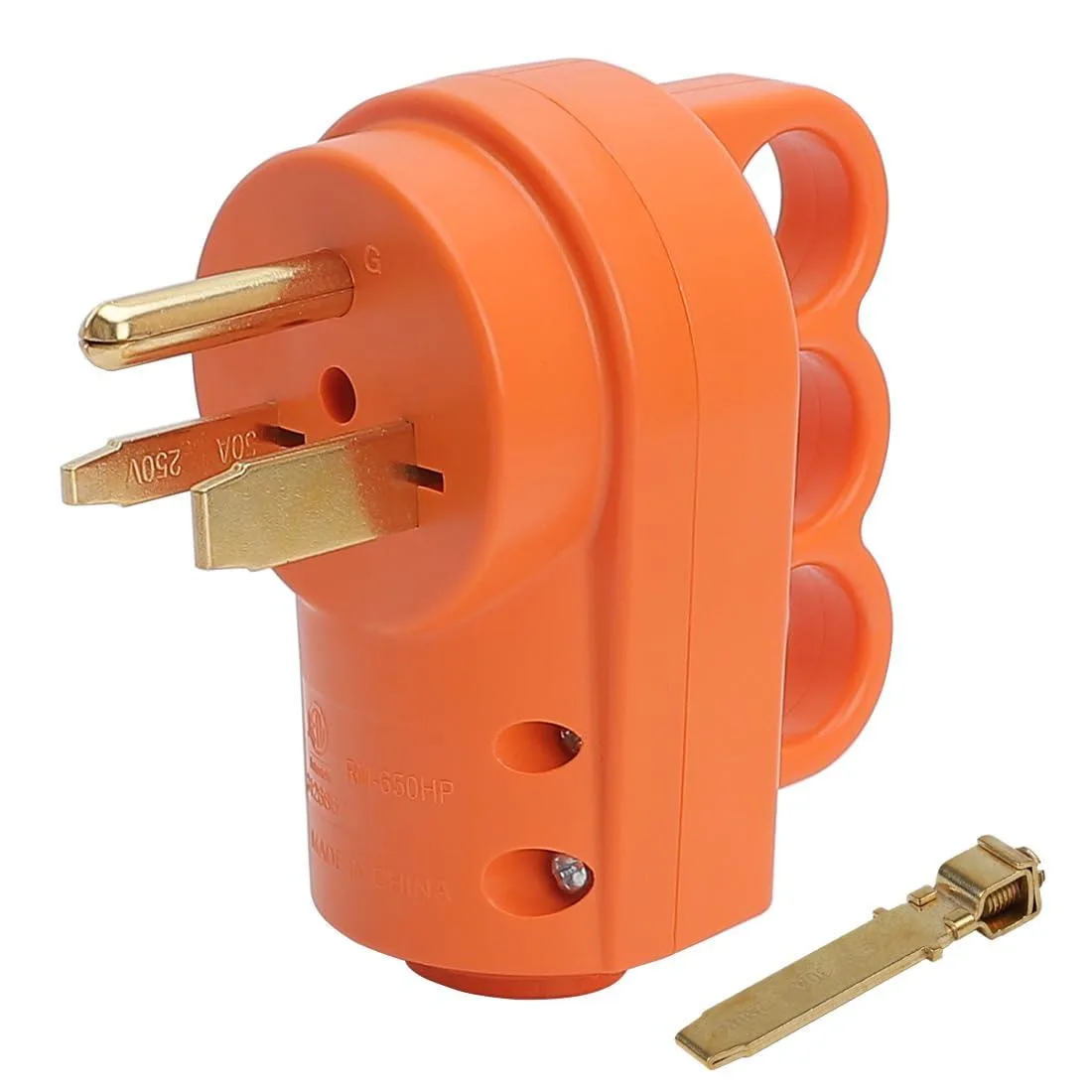 LORDWORLD LORDWORLD NEMA 6-30P/6-50P 30A/50A 250V Welder Plug Orange — product photo